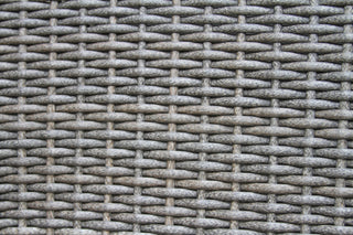 3-Piece Eucalyptus and Wicker Lounger Set With Ottoman and Square Accent Table