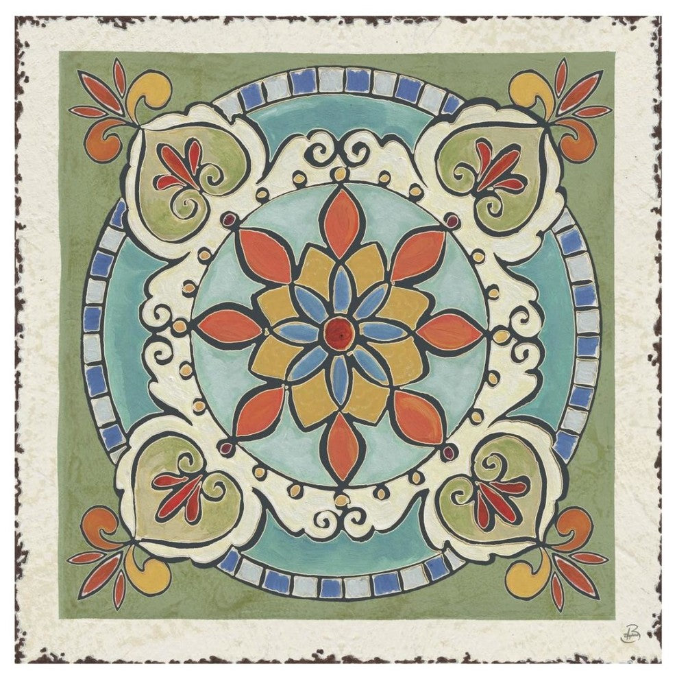 "Mediterranean Flair IX" Digital Paper Print by Daphne Brissonnet, 32"x32"
