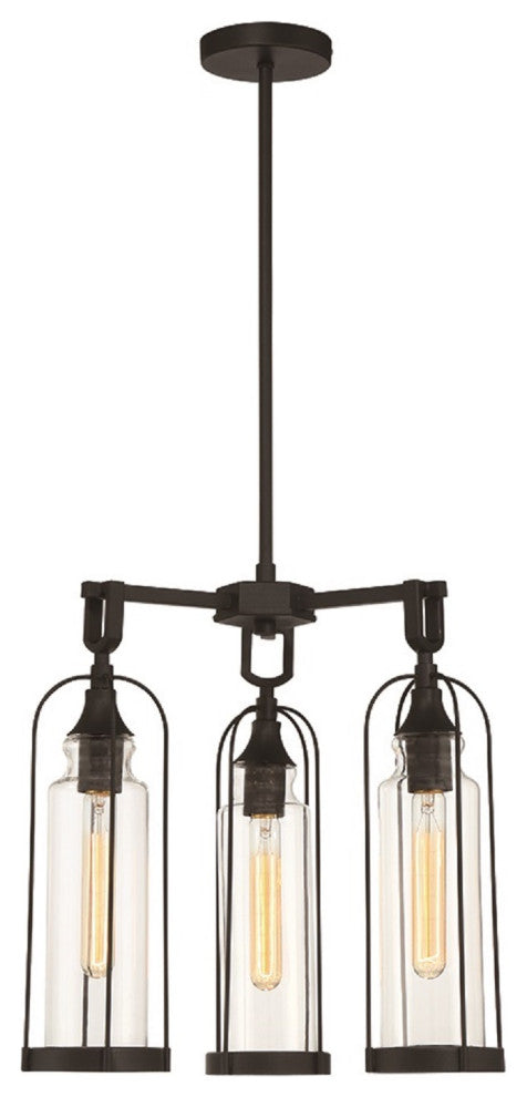 18" 3-Light Outdoor Chandelier