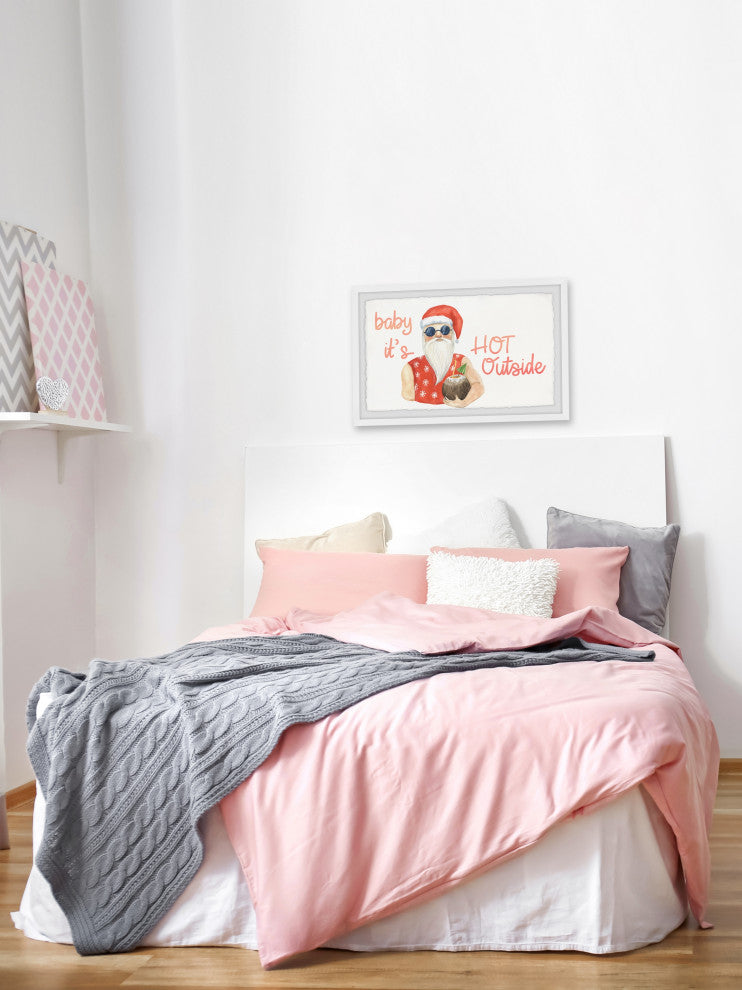 "Baby It's Hot Outside" Framed Painting Print, 36x24