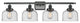 INNOVATIONS LIGHTING 916-4W-BK-G74-LED Large Bell 3 Light Bath Vanity Light
