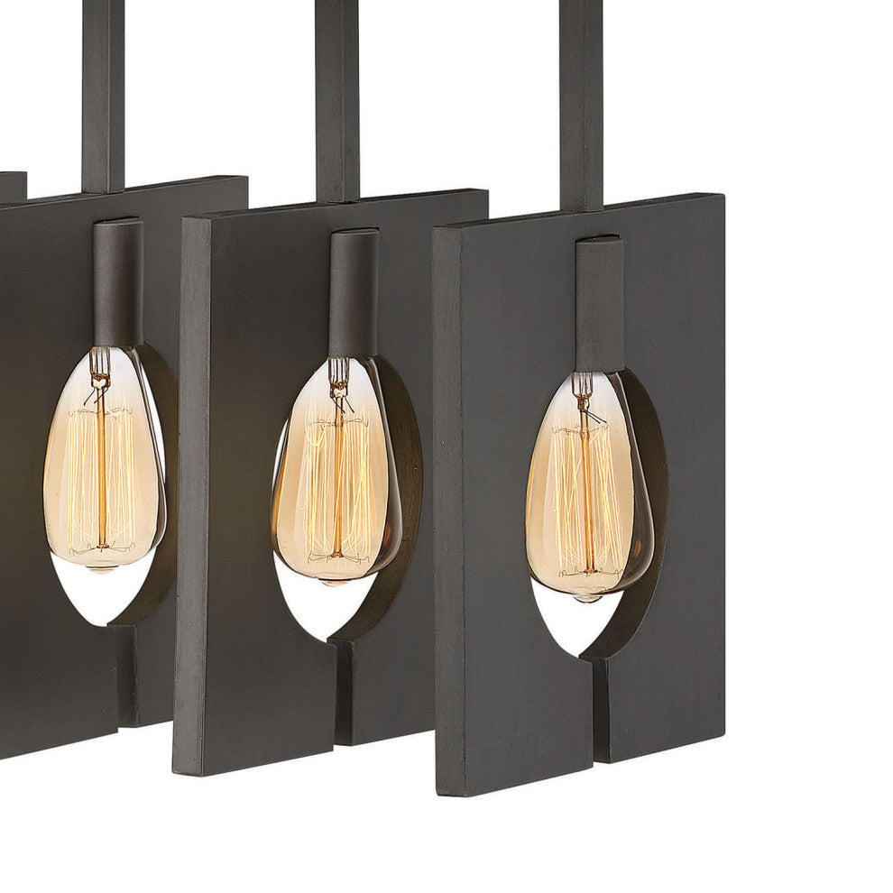 Hinkley Ludlow Small Eight Light Linear, Brushed Graphite