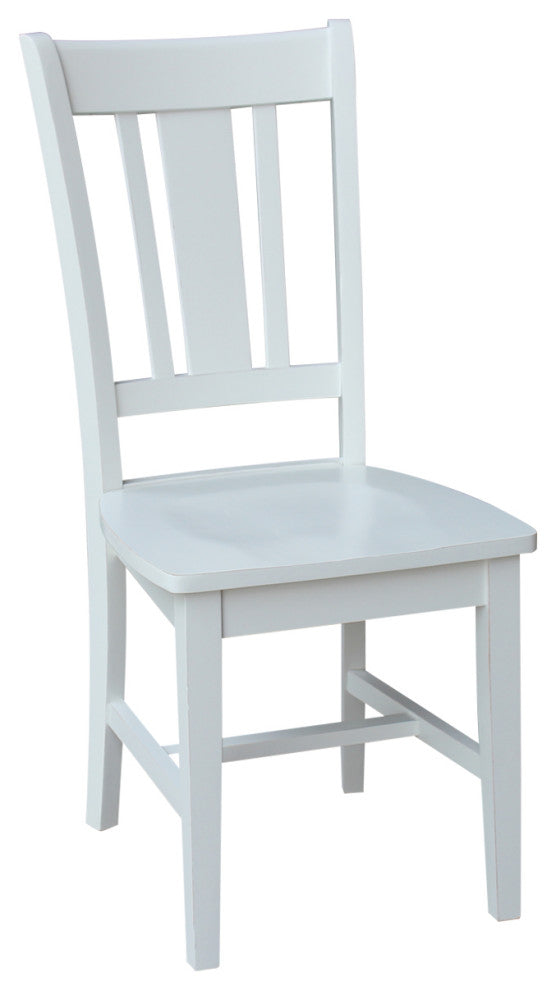 San Remo Splat Back Chair - Beach White Hand Rubbed