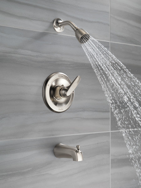 Delta Foundations Monitor 13 Series Tub & Shower Trim, Stainless, BT13