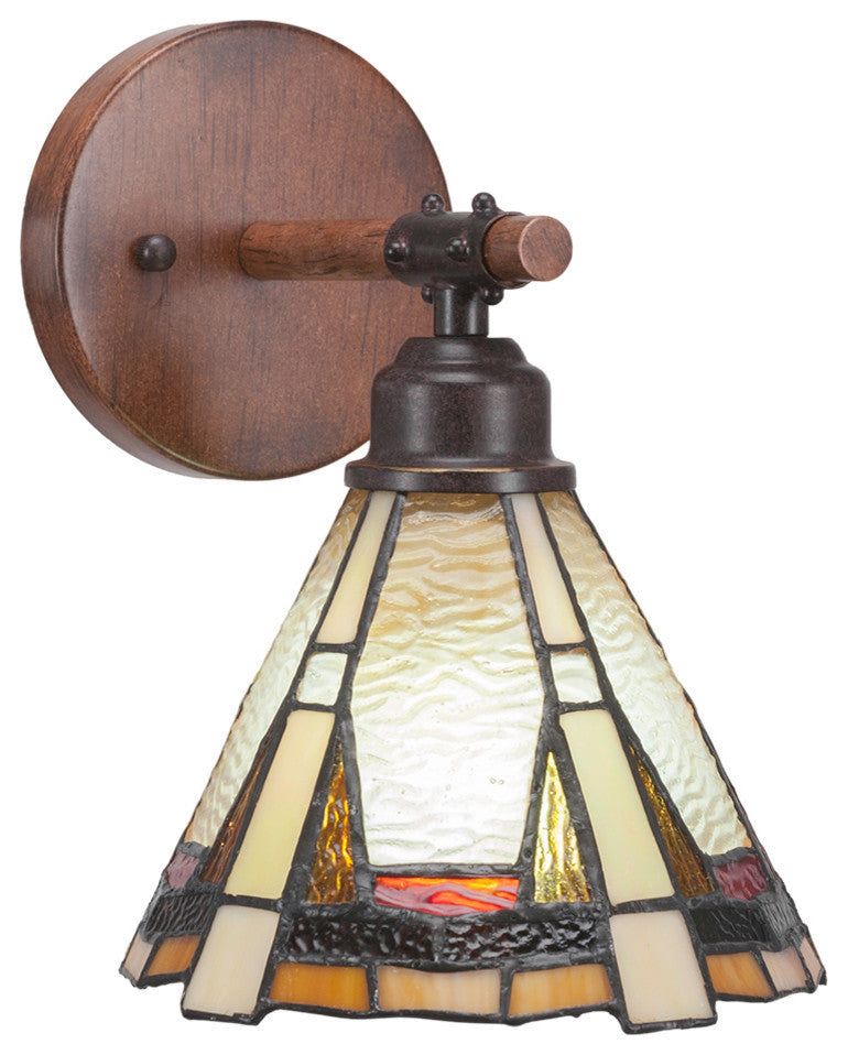 Blacksmith 1-Light Wall Sconce, Zion Art