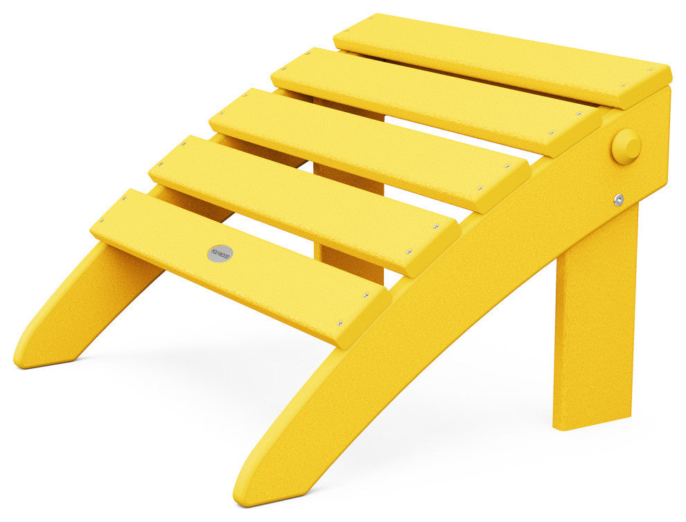 POLYWOOD Classic Folding Ottoman, Lemon