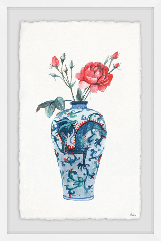 "Blooming Flowers" Framed Painting Print, 20"x30"