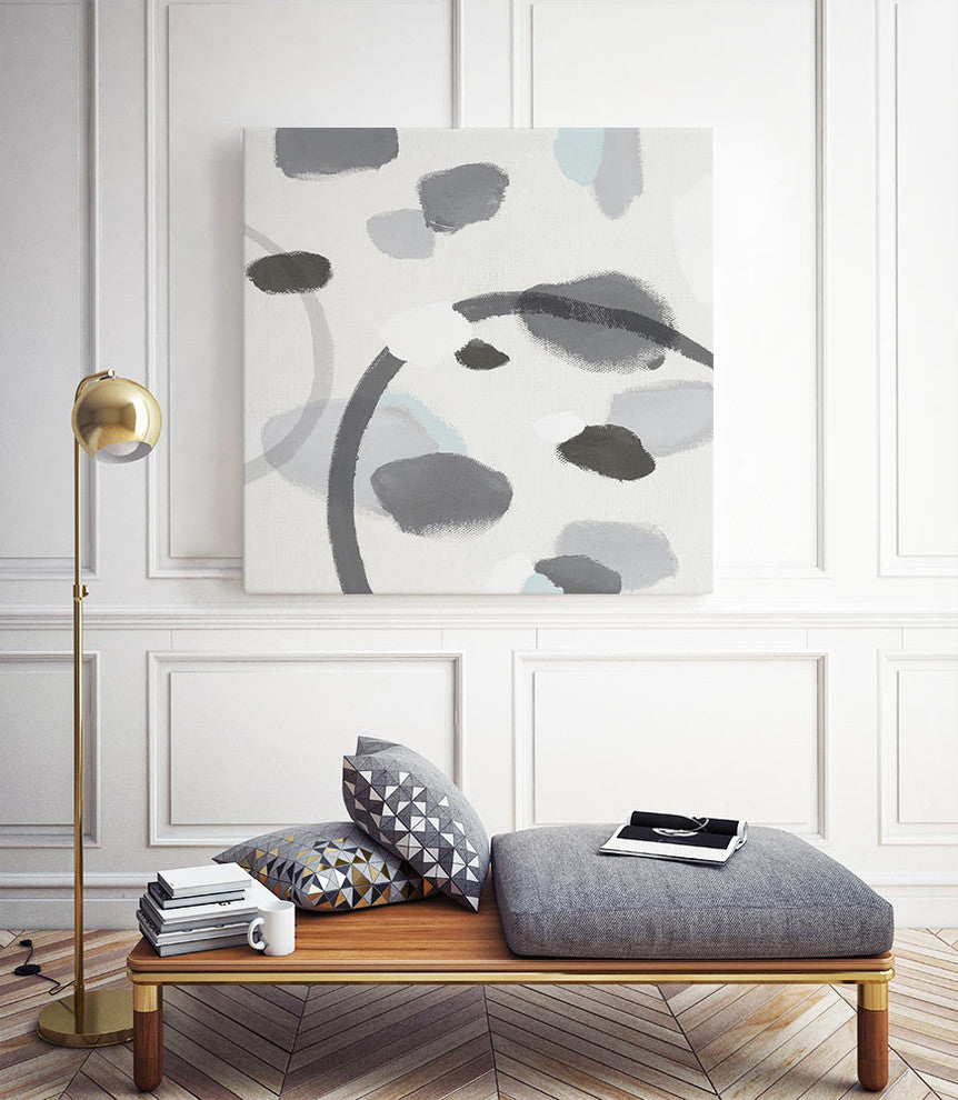 "Grey II" Museum Mounted Canvas Print, 20"x20"