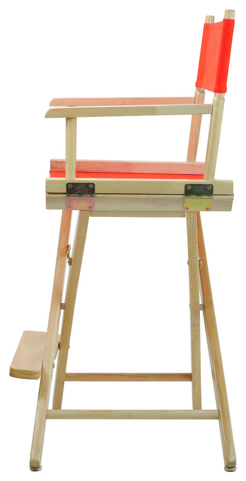 024" Director's Chair Natural Frame-Orange Canvas