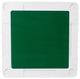 34.5" Square Granite White Folding Game Table With Green Playing Surface