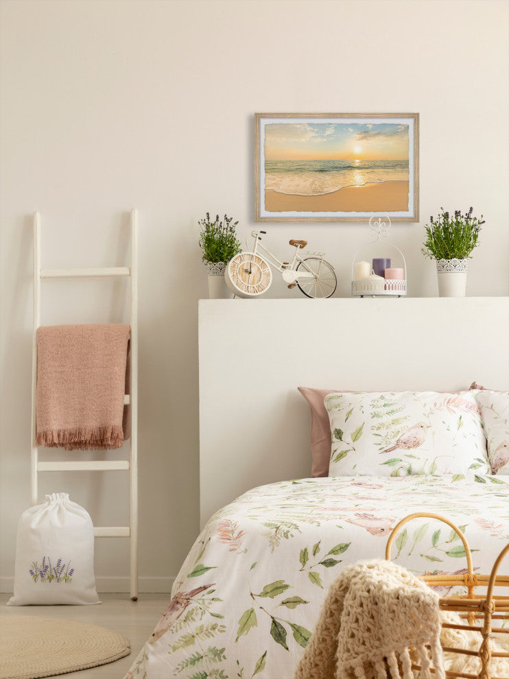 "Breathe in the Sunset" Framed Painting Print, 18x12