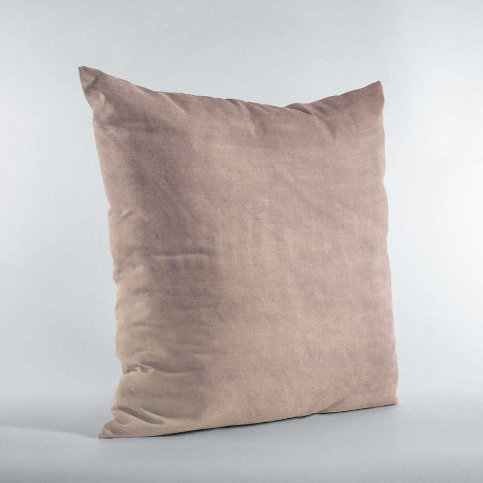 Blush Lux Velvet Shiny Velvet Luxury Throw Pillow, Double sided 20"x36" King