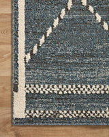 Loloi II Fabian Denim/Charcoal 5'3"x7'6" Area Rug