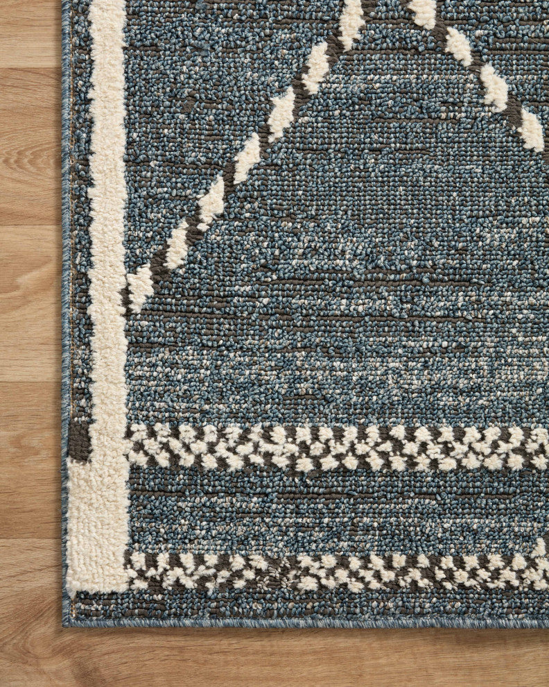 Loloi II Fabian Denim/Charcoal 5'3"x7'6" Area Rug