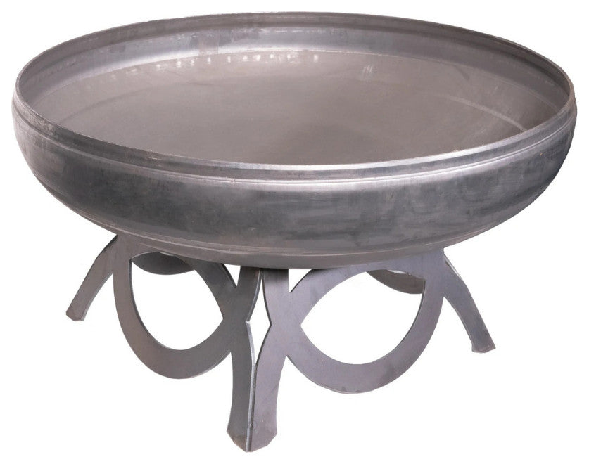 Ohio Flame Liberty Round Steel Fire Pit, 48" Round, Curved Base
