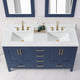 Jaen Composite Stone Vanity Top With Ceramic Sink, Grain White, 61"