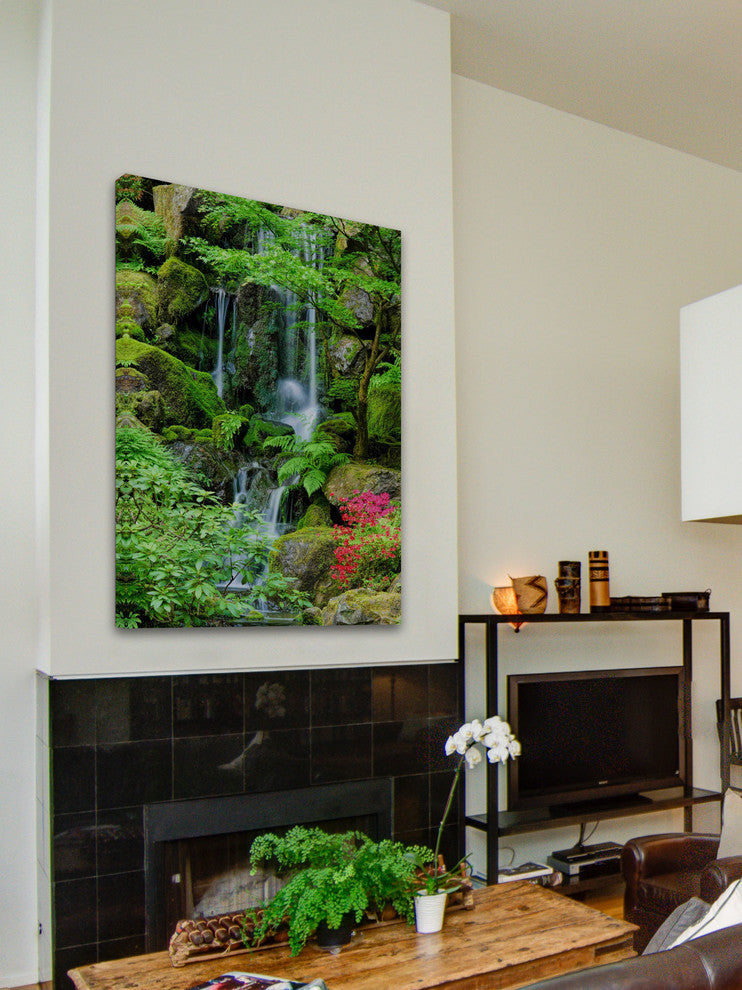 "Heavenly Falls" Painting Print on Canvas