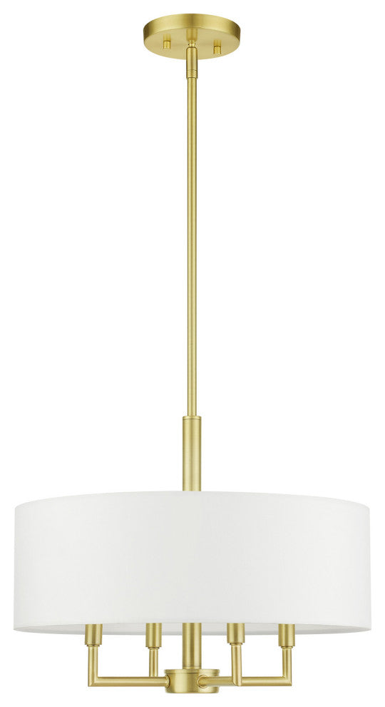 Satin Brass Timeless, Transitional, Pendant Chandelier