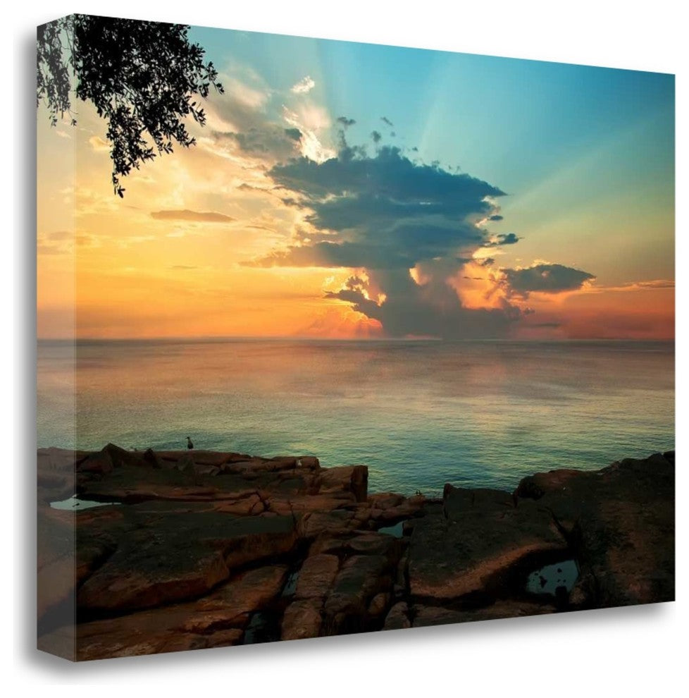 "Tranquil Overlook" By Natalie Mikaels, Giclee Print on Gallery Wrap Canvas