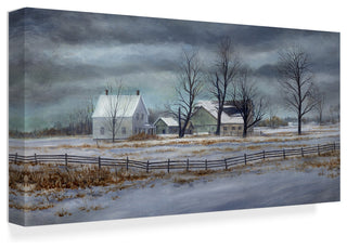 "Winter Gray" by John Morrow, Canvas Art, 24"x12"