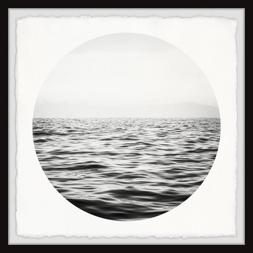 "Deep Dark Sea" Framed Painting Print, 24x24