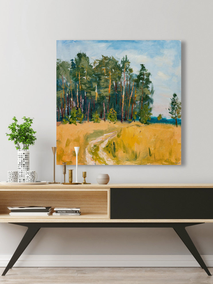 "Leave the Roads" Painting Print on Wrapped Canvas, 40x40