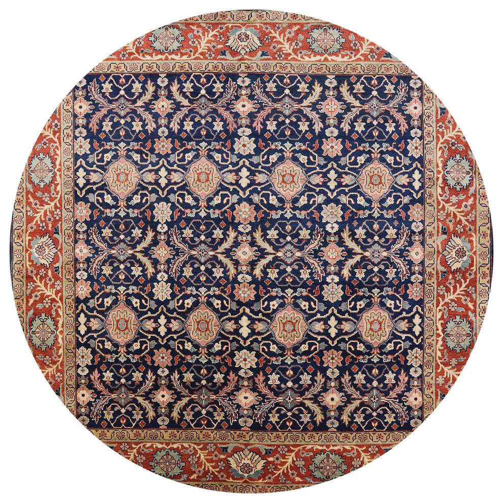 Ahgly Company Indoor Round Mid-Century Modern Area Rugs, 4' Round