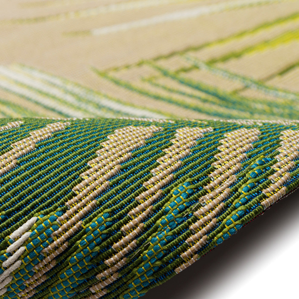 Marina Palm Border Indoor/Outdoor Rug Sisal 8'10"x11'9"