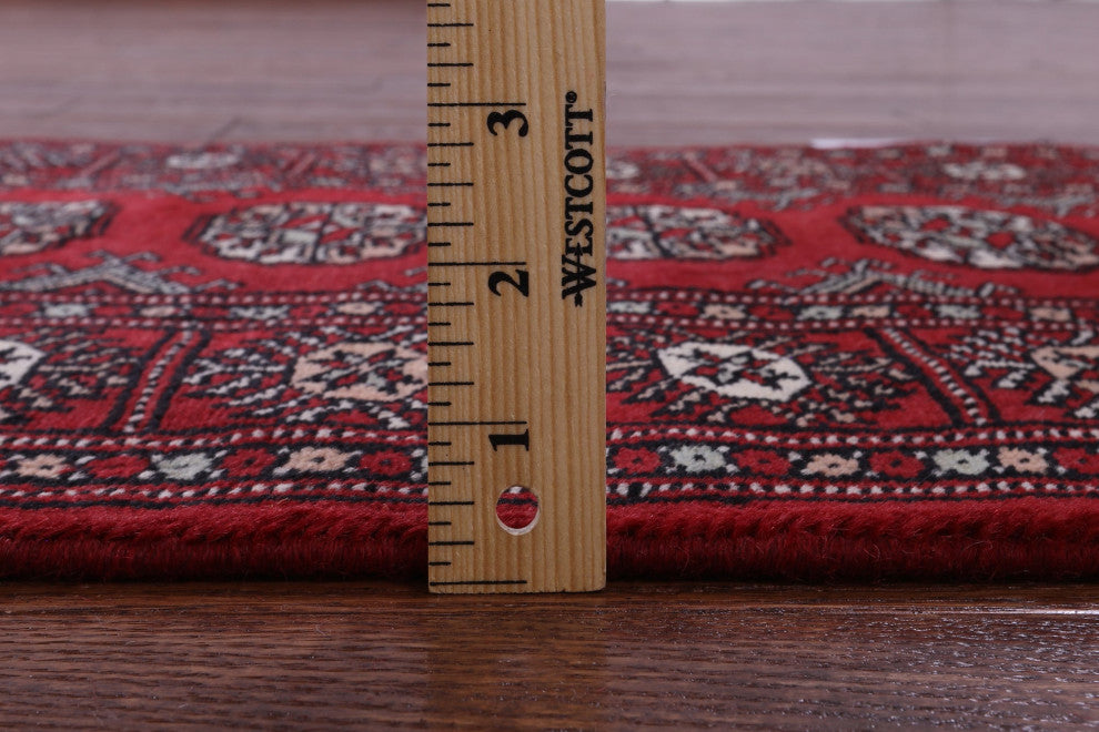 2' 1" X 5' 9" Runner Silky Bokhara Hand Knotted Wool Rug - Q13822