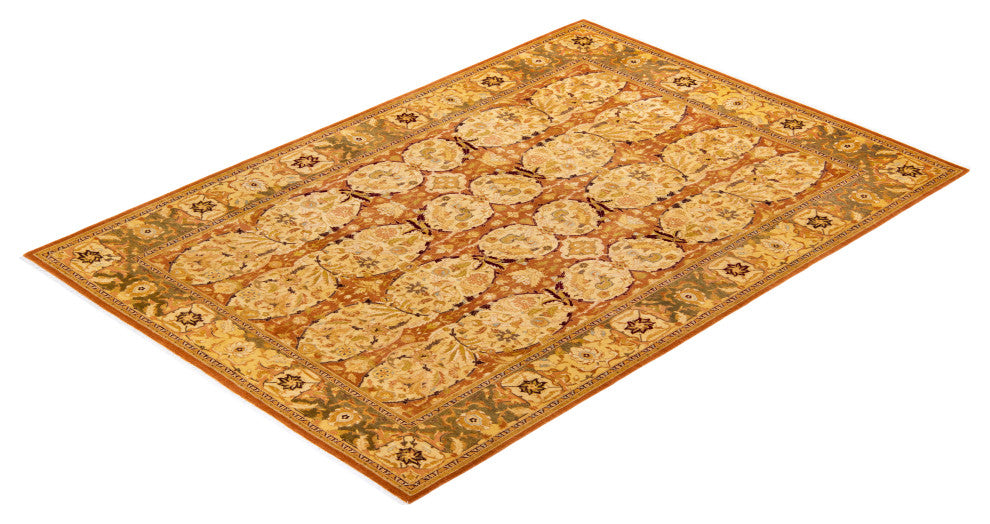 Mogul, One-of-a-Kind Hand-Knotted Area Rug Brown, 6' 1" x 8' 10"