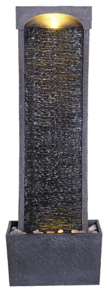 Stone Finish 38 inch Waterfall Fountain
