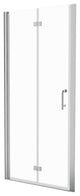 32" W x 72" H Semi-Frameless Bi-Fold Shower Door, Chrome