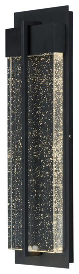 Maxim 56194 Cascade 21" LED Bubble Glass Wall Sconce - Black / Bubble Glass