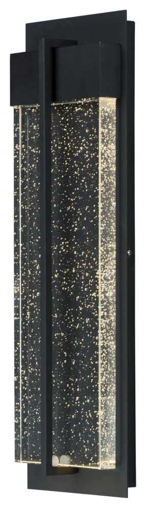 Maxim 56194 Cascade 21" LED Bubble Glass Wall Sconce - Black / Bubble Glass