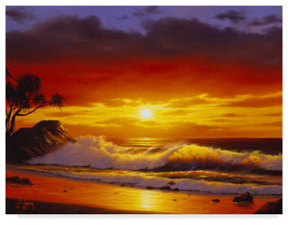 "Sunset Landscape" by Anthony Casay, Canvas Art, 19"x14"