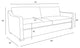 Nativa Interiors Ashley 83" Sofa, Off White, Depth: Classic