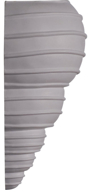 10 1/8"W x 5 1/2"D x 12 1/2"H Spiral Shell Wall Sconce