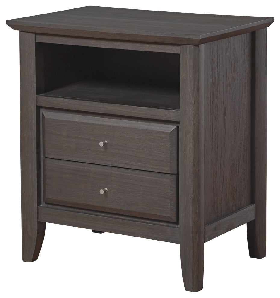 Modus City II 5 Piece Cal King Bedroom Set With 2 Nightstands, Dolphin