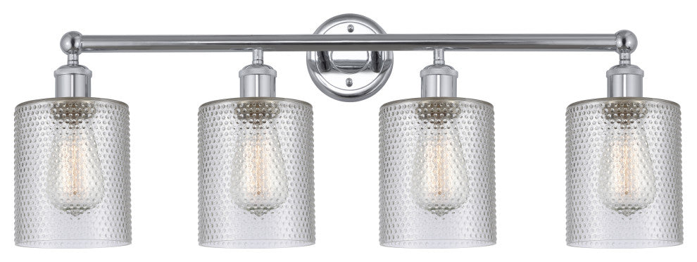 Innovations 616-4W-PC-G112 4 Light Bath Vanity Light, Polished Chrome