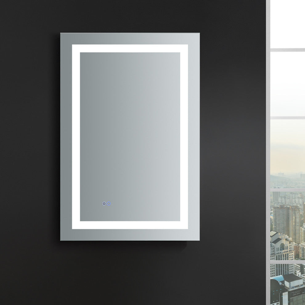 Santo 24"x36" Bathroom Mirror With LED Lighting and Defogger