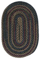 Colonial Mills Midnight MN47 Carbon Traditional Area Rug, 4'x6' Oval