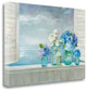 Ocean View With Flowers 3 Giclee Wrap Canvas Wall Art