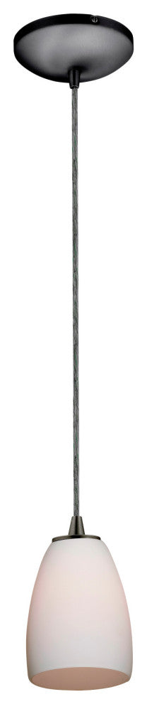 Access Lighting 28069-3C/OPL Sherry 1 Light LED Pendant - 5"W - Brushed Steel