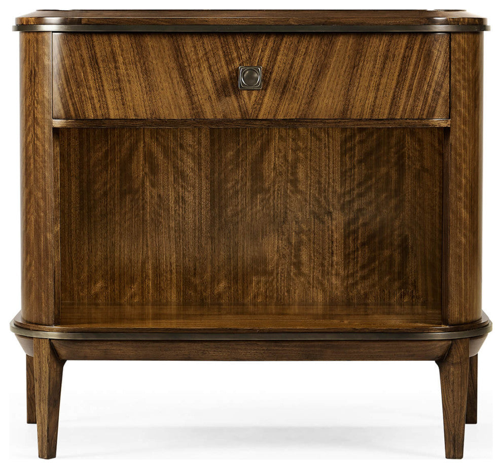 Mid Century Style D Form Nightstand