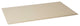 Refined Leather Desk Blotter in Ivory