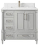 Aberdeen 36 Center Sink Bath Vanity in Coventry Gray 1.5" Empira Quartz