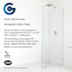 78"x48"x36" Frameless 90 Degree Shower Enclosure Glass Hinge, Matte Black