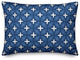 Navy Lattice 14x20 Lumbar Pillow