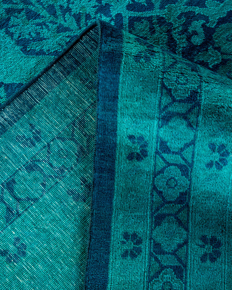Vibrance, One-of-a-Kind Handmade Area Rug Blue, 15'5"x11'10"