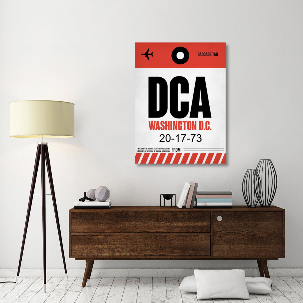 "DCA Washington Luggage Tag 1" Fine Art Print